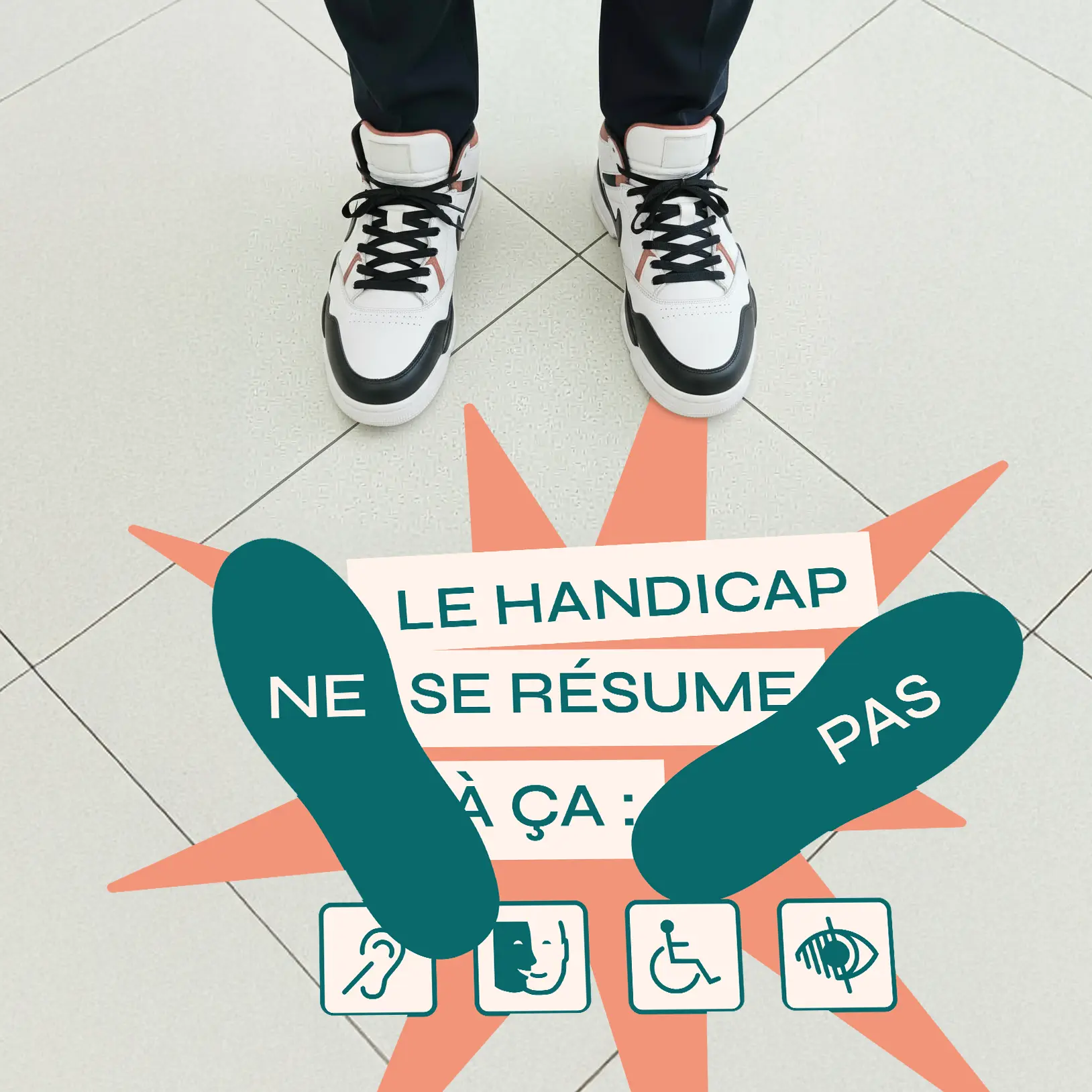 Visuel de communication illustrant la diversité et l’accessibilité en milieu professionnel