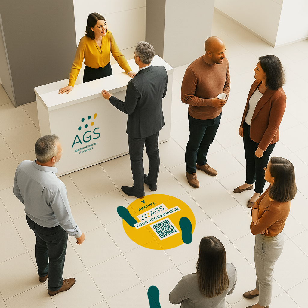 Visuel artistique illustrant la cohésion et l’inclusion professionnelle dans l’entreprise