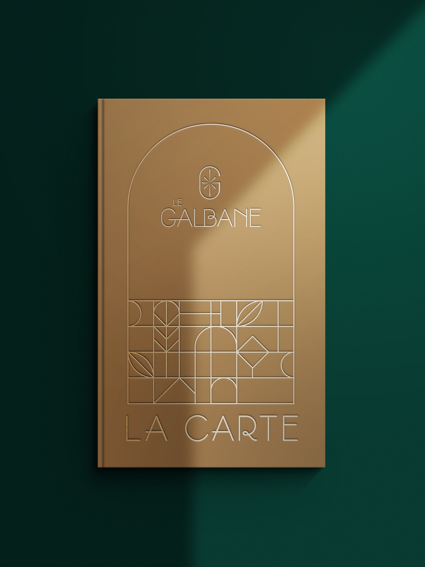 Conception graphique d'un menu pour un restaurant bistronomique