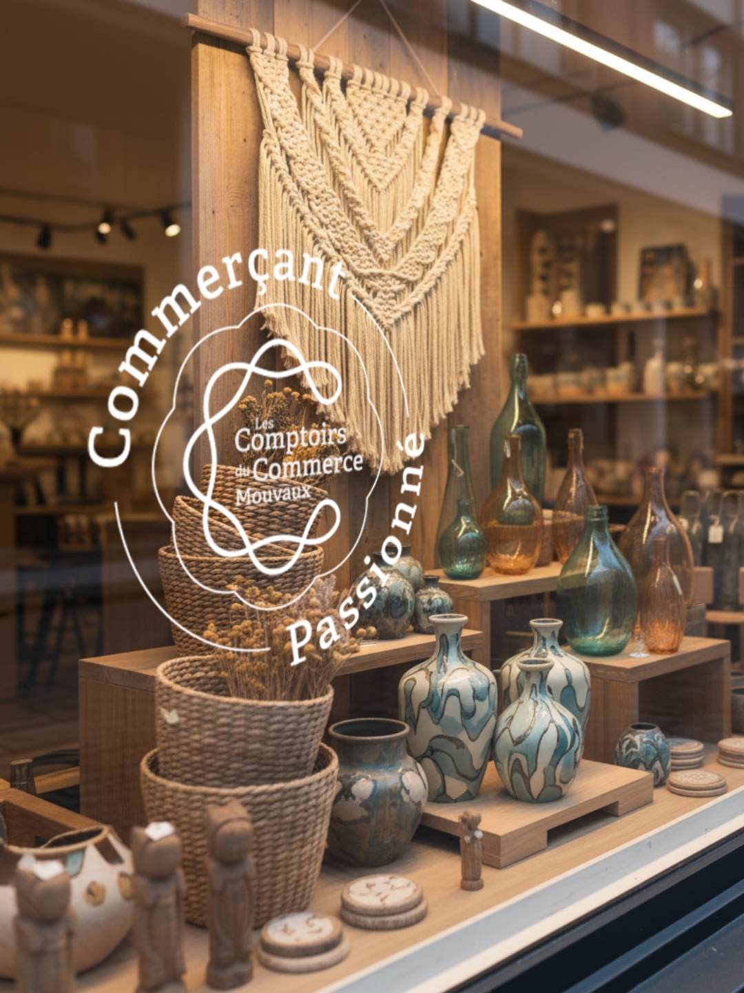 Réalisation graphique d'une vitrophanie