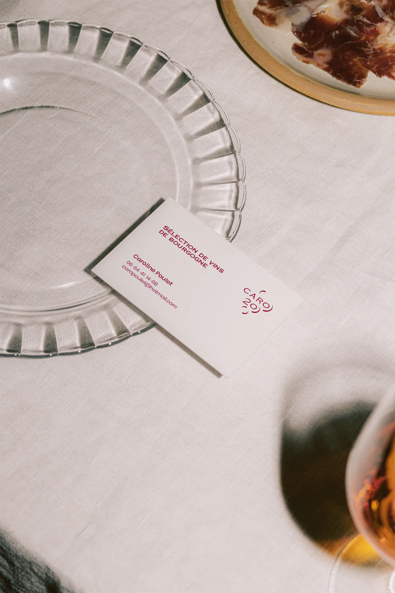 Carte de visite pour une négociante en vins