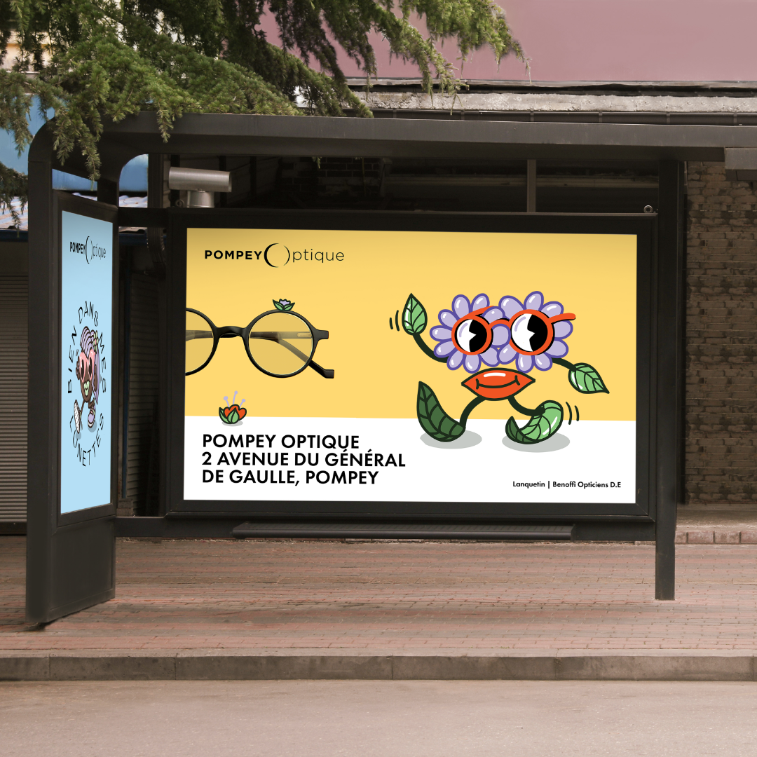 Campagne de pub pour un opticien