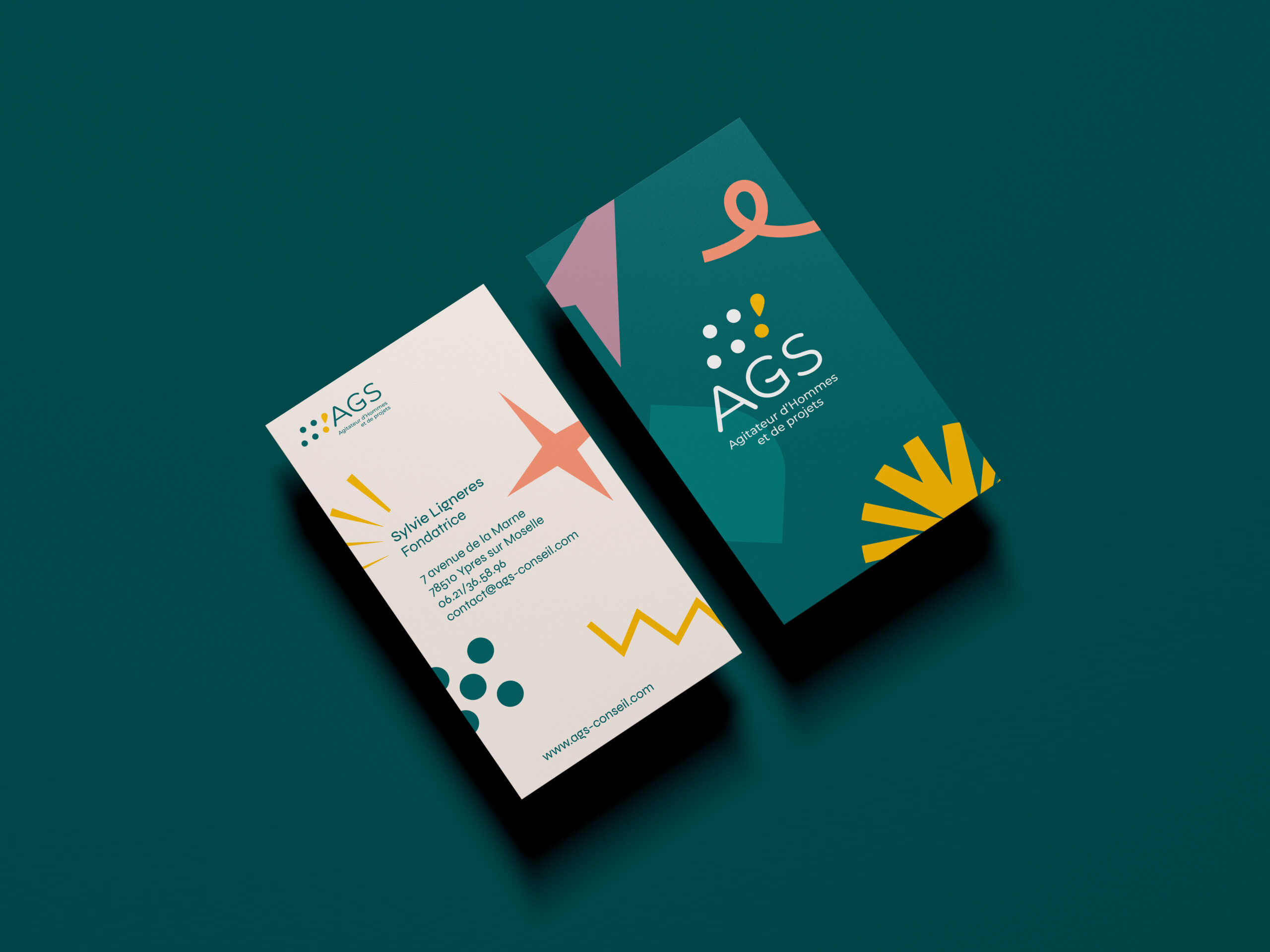 Carte de visite AGS, identité visuelle