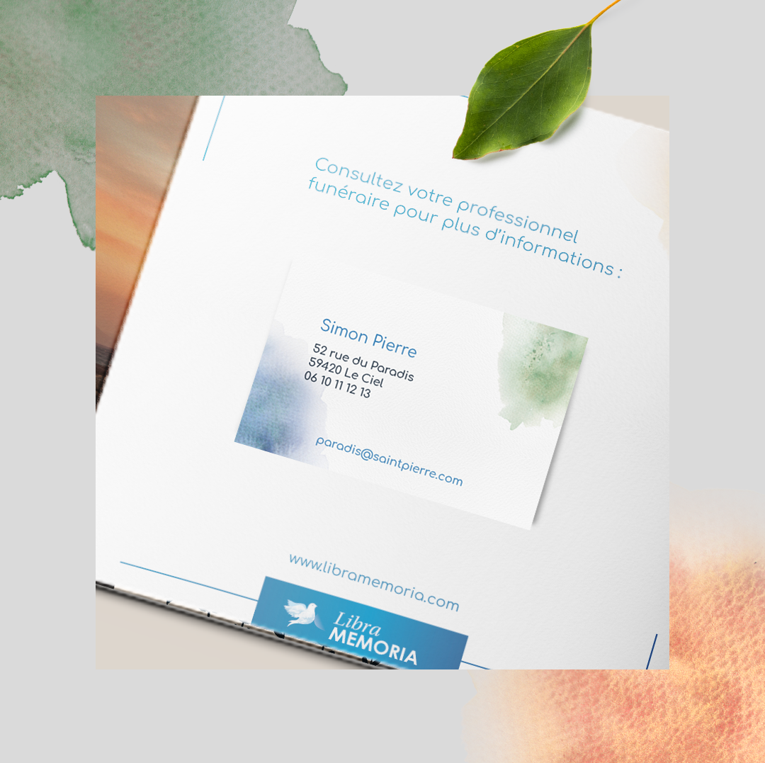 Carte de visite Libra Memoria