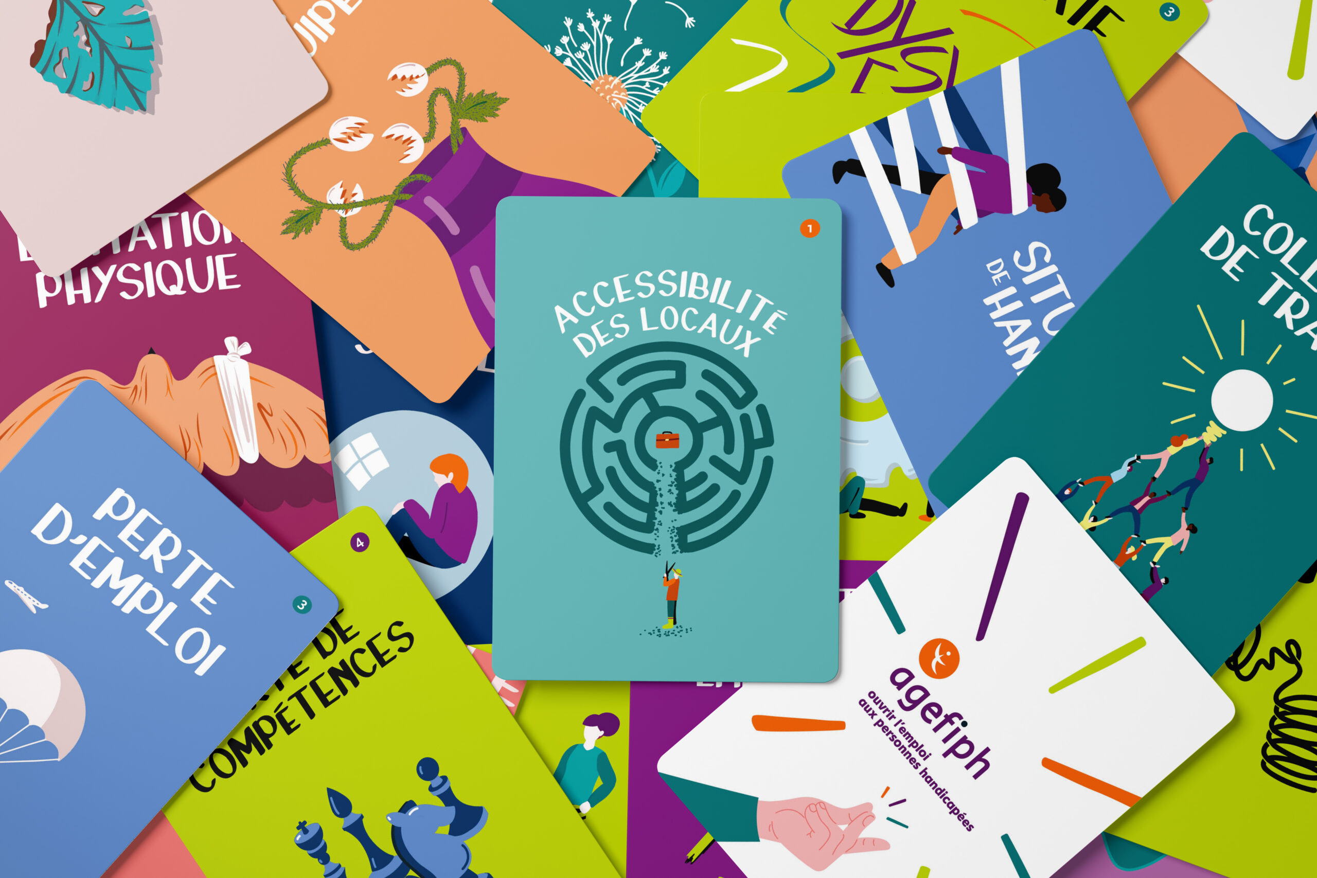 cartes handicap en emploi