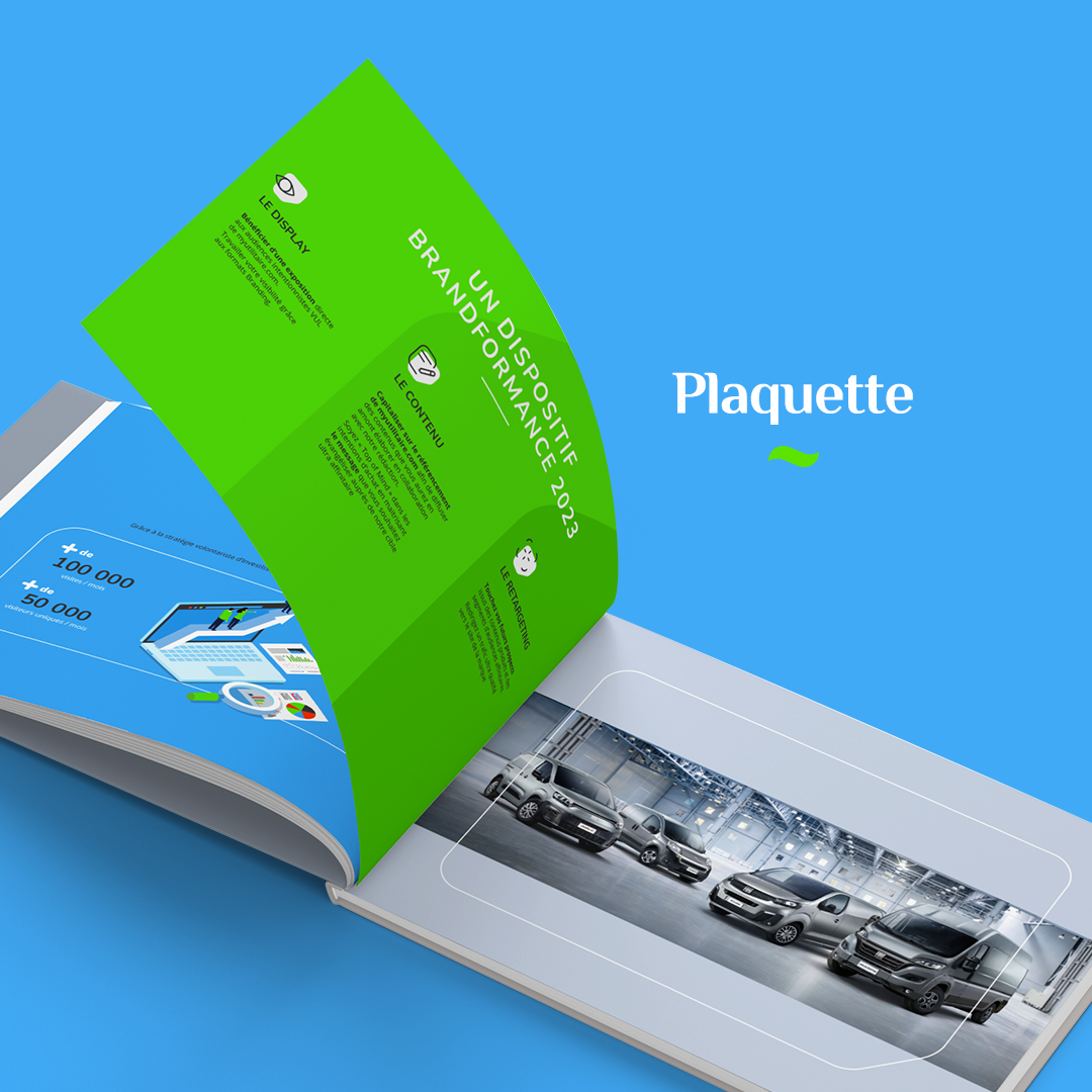 Création graphique de de decks commerciaux et de plaquette commerciales