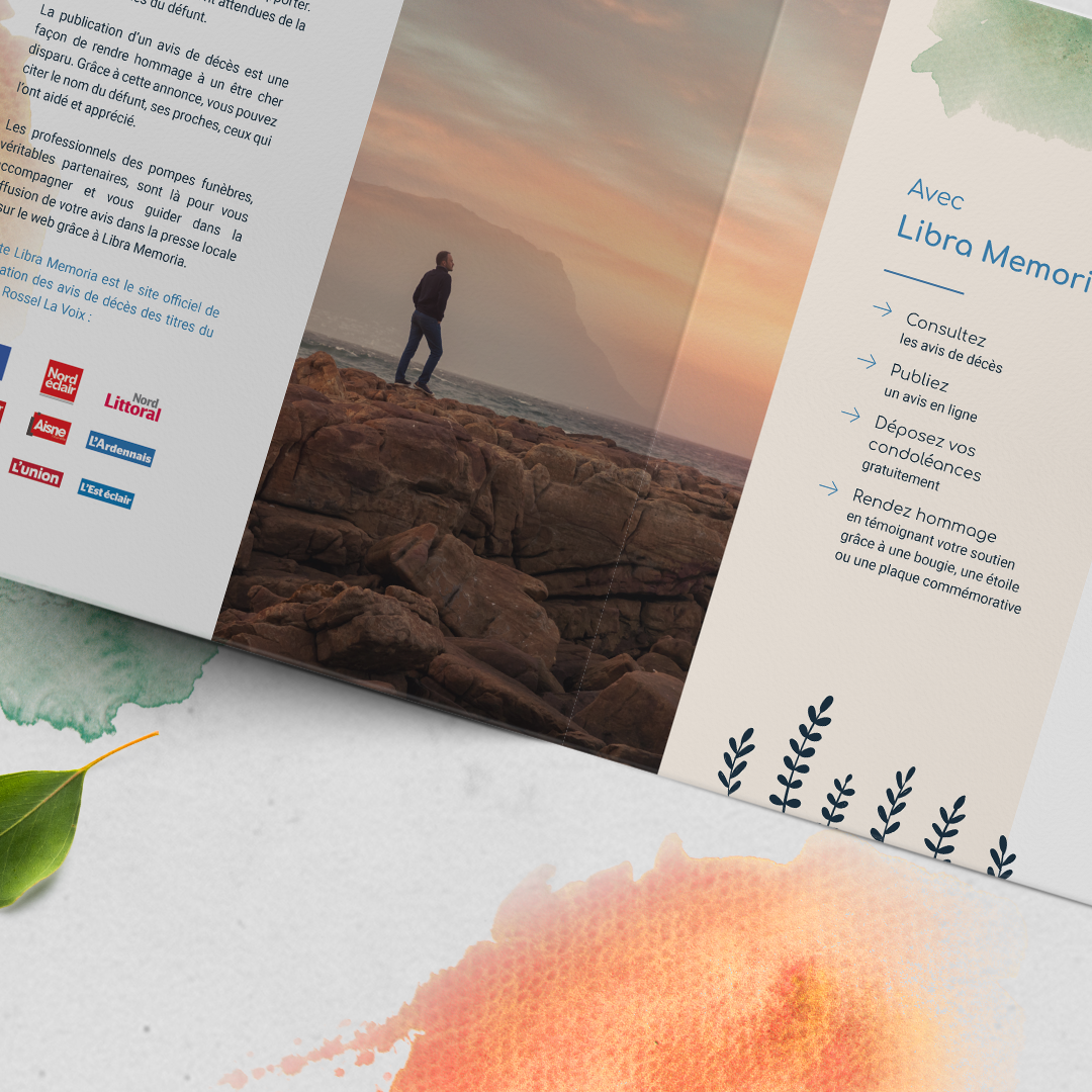 Création graphique de l'identité visuelle Libra Memoria