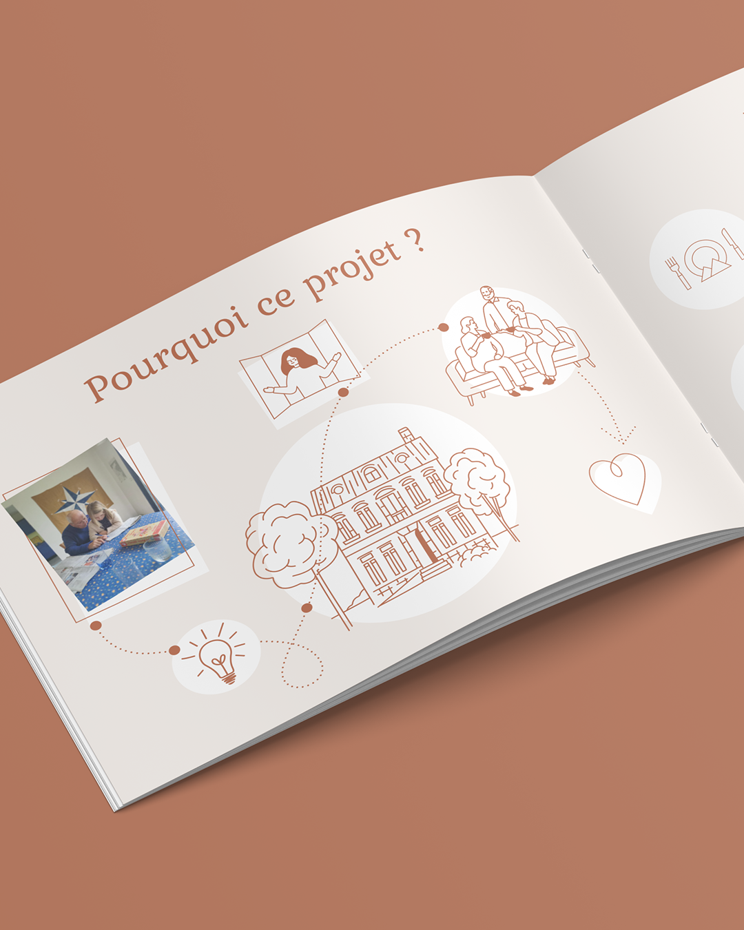 Création graphique d'illustration de rapport