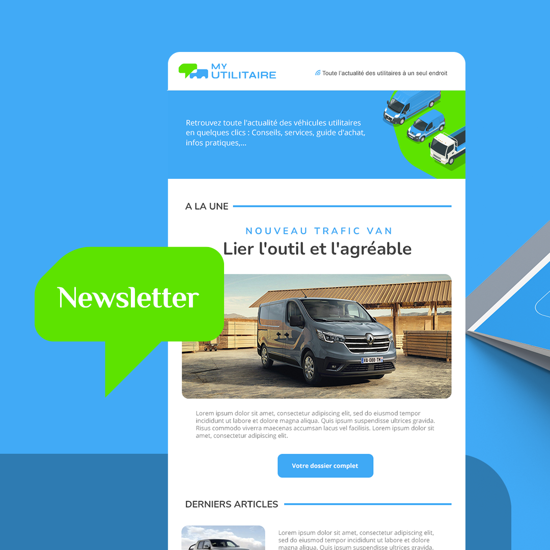 Création graphique et intégration html d'une newseletter