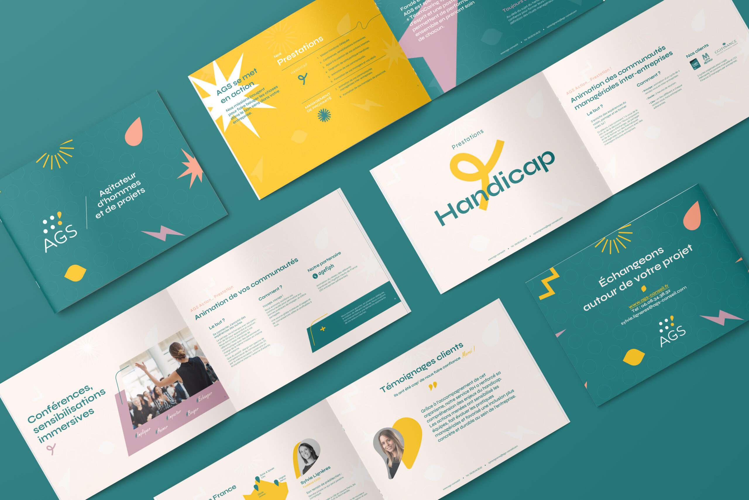 Design des pages de présentation AGS Conseil