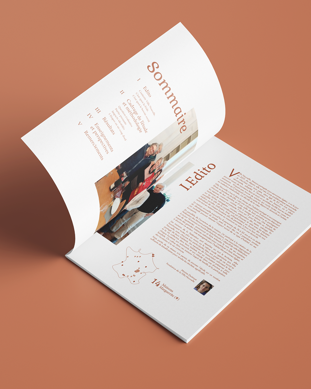 Design graphique de document de communication