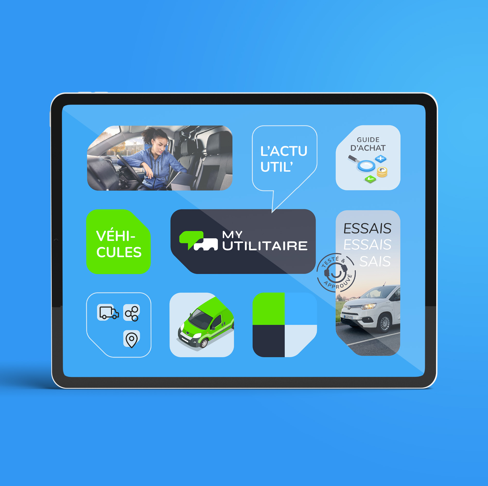 Identité graphique du site éditorial My Utilitaire