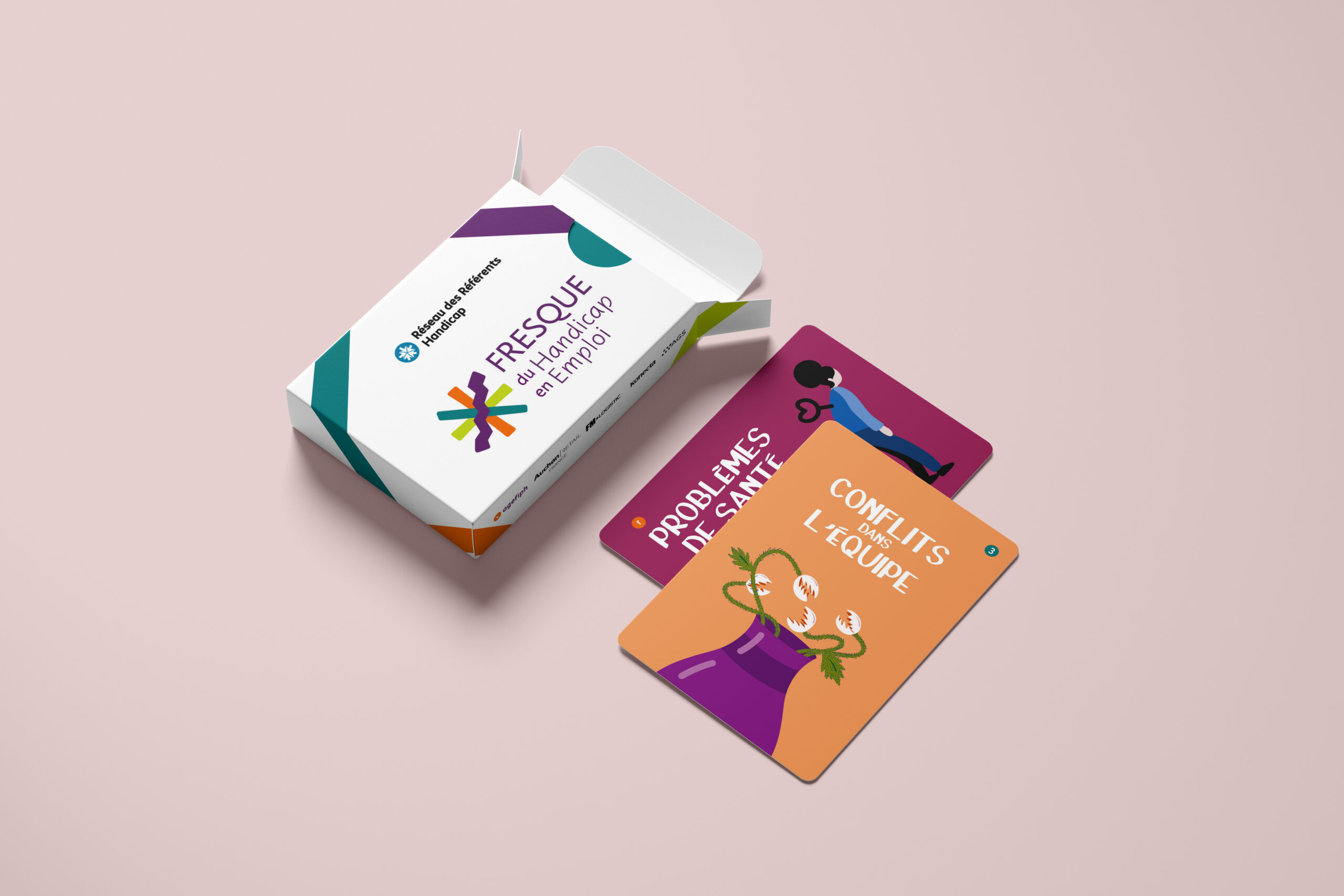 Identité visuelle sur base d'illustrations pour l'Agefiph