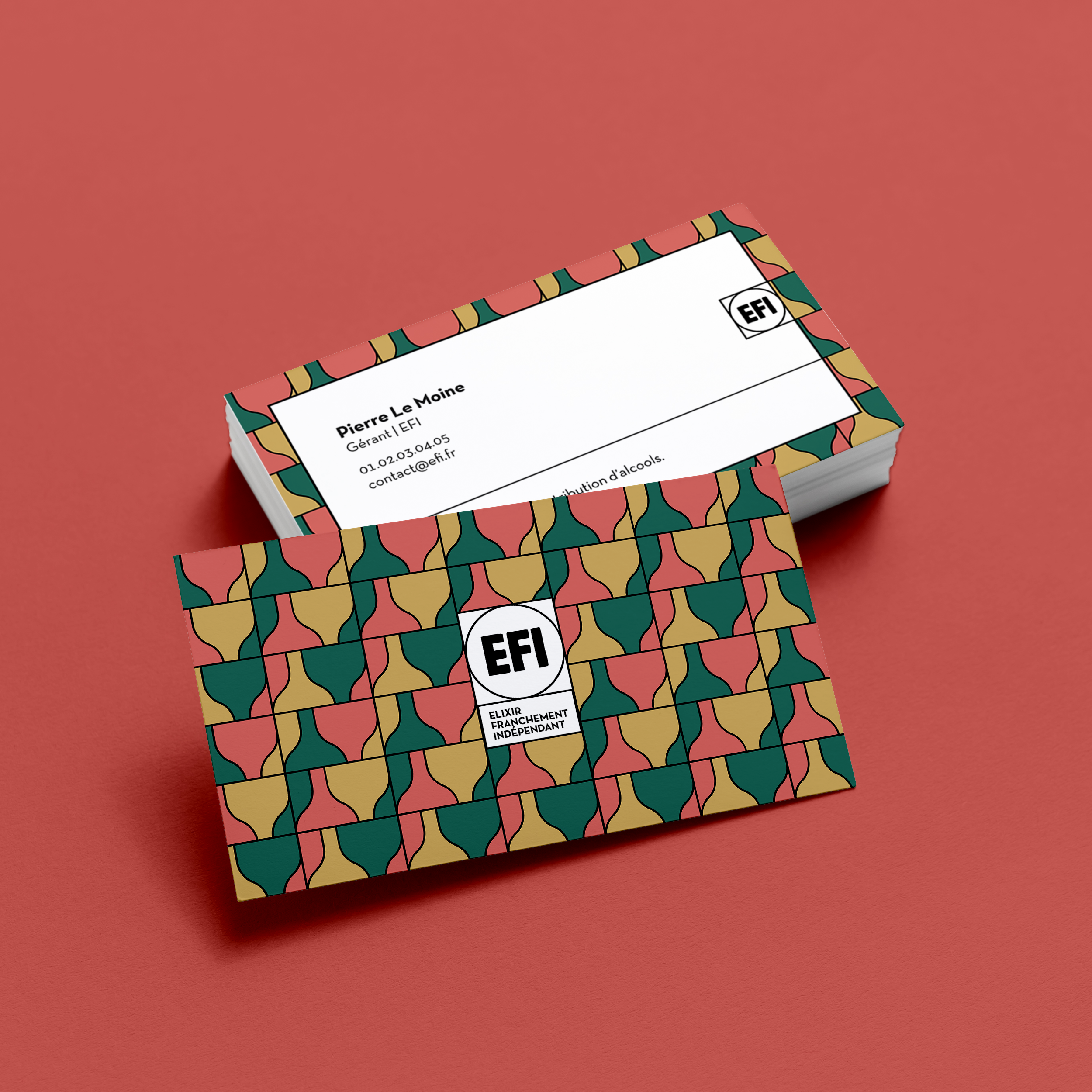 Motif identité visuelle pour carte de visite