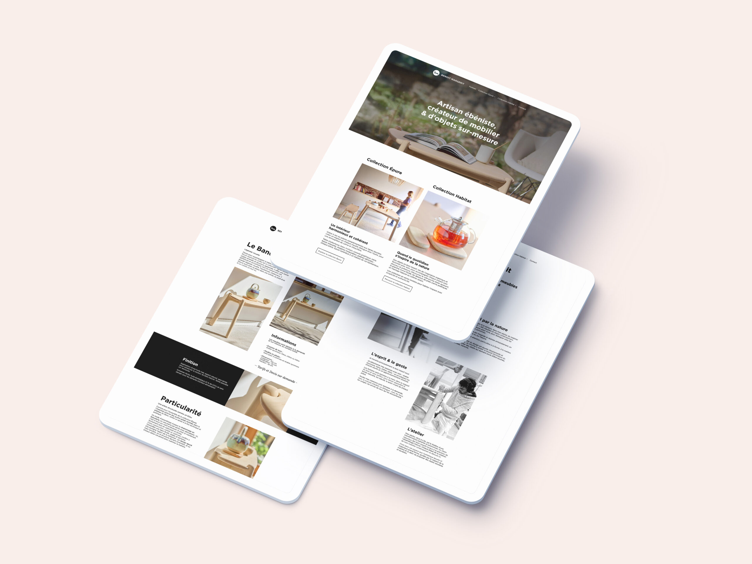 Site internet pour un artisan créateur premium