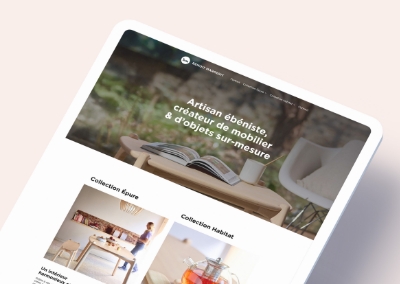 Site web Benoit Margerit, Ebéniste