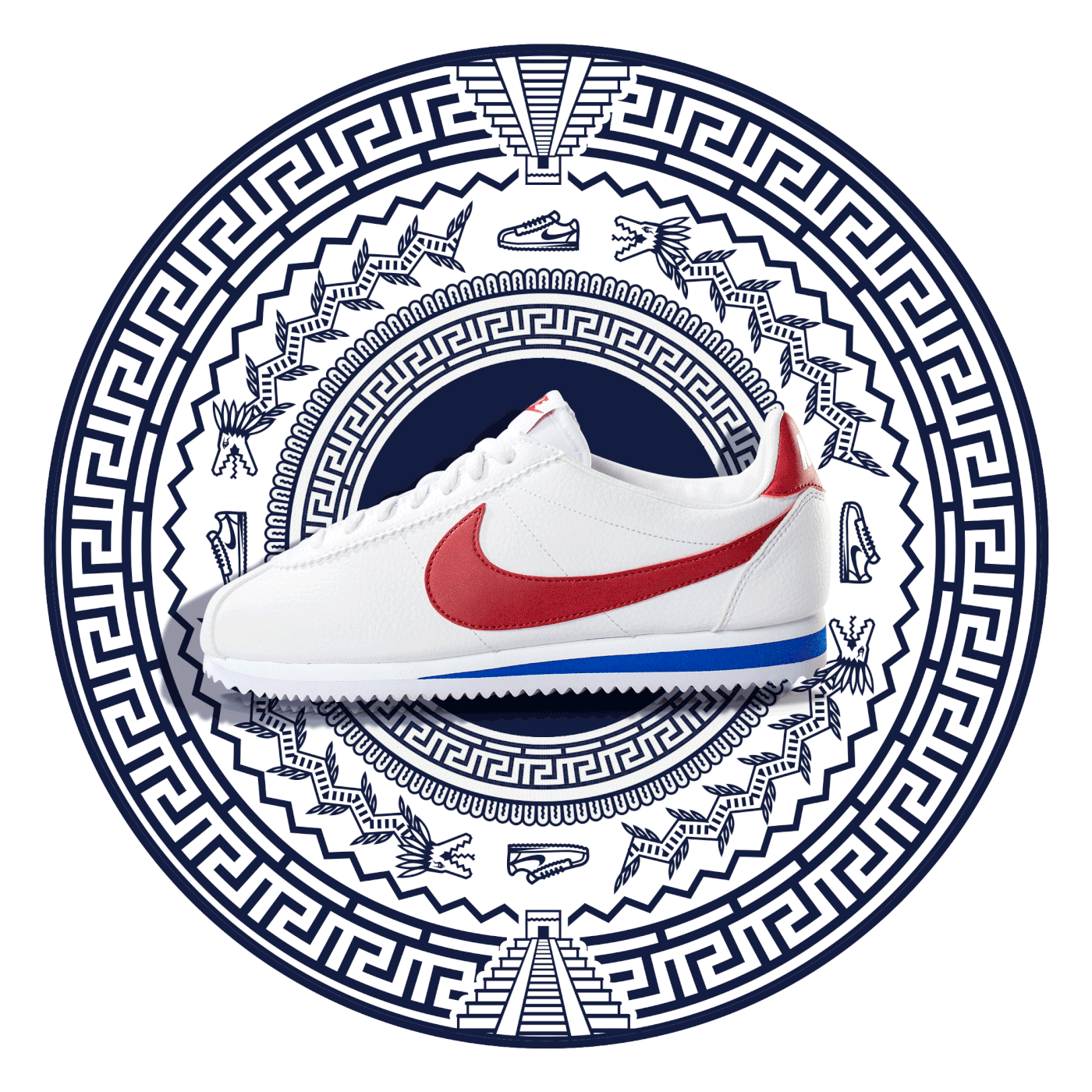 Illustration pour la campagne publicitaire Nike Cortez