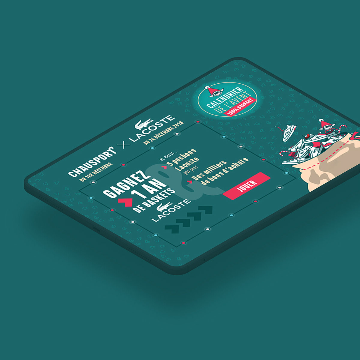 Webdesiign d'un jeu concours de Noël sur Lille et en France