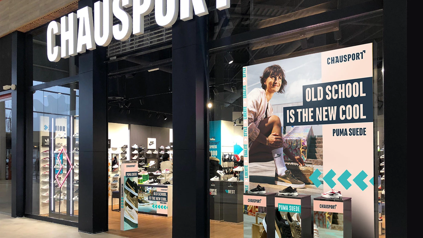 Campagne publicitaire diffusée en magasin à Lille