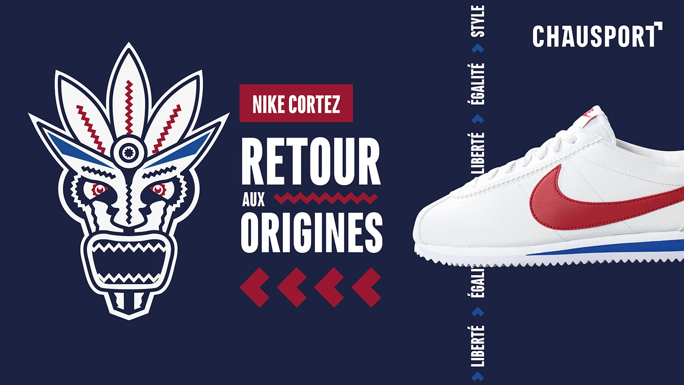 Concept créatif et design de la campagne Nike Cortez