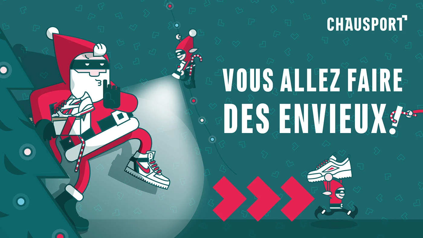 Concept créatif et design de la campagne publicitaire de Npël pour des baskets