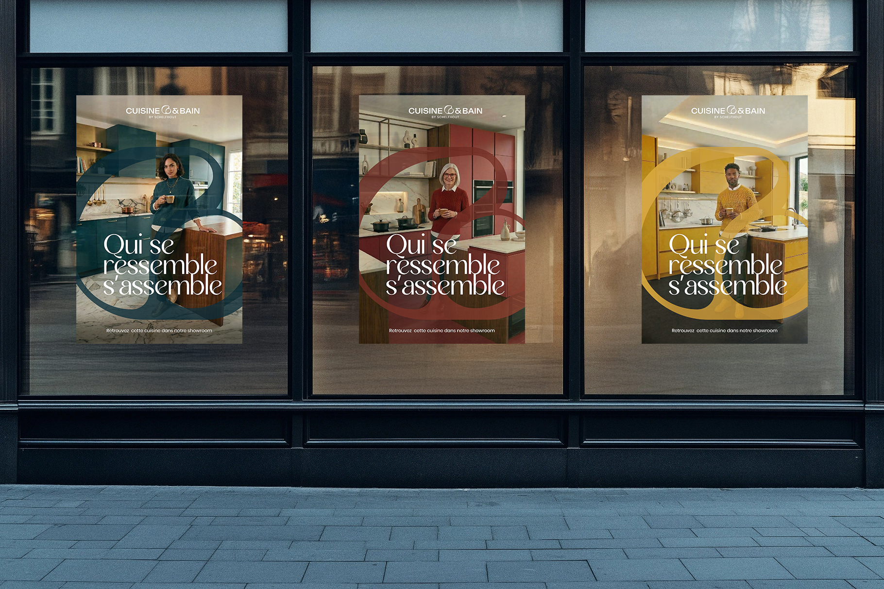 Concept créatif Cuisine & Bain. Direction artistique et positionnement haut de gamme.